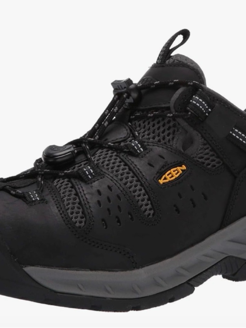 Keen Men’s Black and Gray Low-Profile Hiking Sneaker
